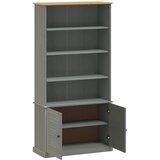  Regal za knjige VIGO sivi 85 x 35 x 170 cm od masivne borovine | shoptok.hr