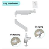  NOSAČ ZA MONITOR GEMBIRD MA-DA1-04-W, montaža na stol, (tilting, swivel), 17”-32”, up to 10 kg, white | Eponuda.ba