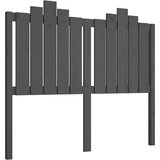 Maison Chic posteljno vzglavje - vzglavna omarica - nočna omarica sivo 126x4x110 cm trdna borovina, (21705621) | Shoptok.si