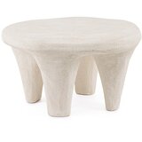 BIZZOTTO Krem okrugao stolić za kavu od polyresina 60x66 cm Albin – Cijene