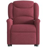  Električni naslonjač na podizanje od tkanine boja vina | shoptok.hr