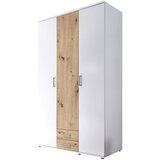 CARRYHOME omara s klasičnimi vrati, bela, hrast artisan | Shoptok.si