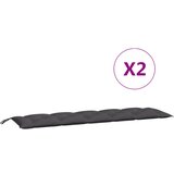 vidaXL Blazina za vrtno klop 2 kosa antracit 180x50x7cm oxford tkanina, (21239663) Cene