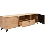 MID.YOU NIZKA OMARICA črna, barve hrasta | Shoptok.si