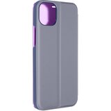 AVIZAR Ovitek Clear View za iPhone 15, serija zrcalnih pokrovov - sivkasto vijolicna, (20773590) Cene
