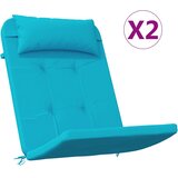  Jastučići za stolice Jednobojno 2 pcs Tirkizna 58 x 77 x 4,5 cm | shoptok.hr