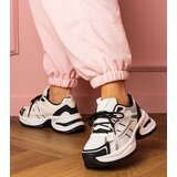 Gemre Black and white sports sneakers on a chunky sole Manora | shoptok.hr