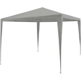 Šator za svadbe - šator za zabave Svijetlo siva 300 x 300 x 255 cm PE i čelik | shoptok.hr