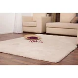 Preproga z visokim florom Super Soft Shaggy (barva slonovine, 170 x 120 cm, 100-odstotni poliester (flor))
