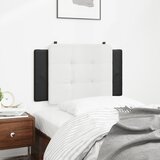  Jastuk za uzglavlje Zadar bijelo-crni 90 cm od umjetne kože | shoptok.hr