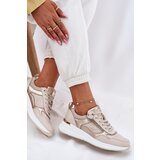 EVENTO Leather Sports Shoes Sneakers Women With Zipper Beige Lilimia | Shoptok.si