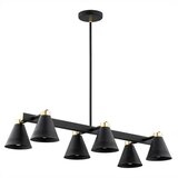  Argon 2552 - Luster na šipci AVALONE 6xE27/15W/230V crna/zlatna | Eponuda.com