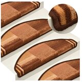  Otirači za stepenice samoljepljivi 5 kom 65 x 25 cm smeđi | shoptok.hr