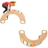 Monkey Gym Večbarvna lesena gugalnica Sunny oranžna in zelena, (5000077031) | Shoptok.si