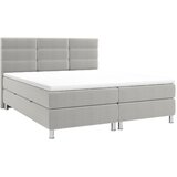 CARRYHOME postelja z vzmetnico 180 cm x 200 cm , tekstil siva Cene