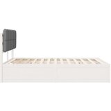  Krevetni okvir s tapiciranim uzglavljem Svijetlo siva | shoptok.hr