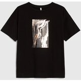 Marisse Cotton T-Shirt With Print, Black | ePonuda.com