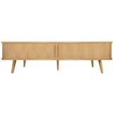 Woodman TV omarica v hrastovem dekorju v naravni barvi 178x50x40 cm Rove – | Shoptok.si