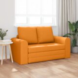 vidaXL Sofa na podu krevet 2-u-1 Tamnožuta 148x71x83 cm Tkanina | shoptok.hr