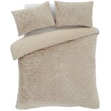 Catherine Lansfield Bež posteljnina iz mikropliša 135x200 cm Cosy Diamond – | Shoptok.si