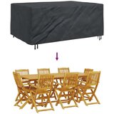 vidaXL Navlaka za vanjski namještaj Crna 210 x 130 x 70 cm 600D | shoptok.hr