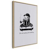  Slika - I\'m Not Smoking. I\'m Breathing (1 Part) Vertical 60x90 U prirodnom drvenom okviru | shoptok.hr