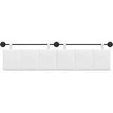  Držeće uzglavlje Zidne Prugasti Bijeli 210 x 55 x 5 cm tkanina - Bijeli 200 cm bez LED | shoptok.hr