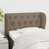 vidaXL Uzglavlje s ušima smeđesivi 83x23x78/88 cm od tkanine | shoptok.hr