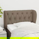 vidaXL Vzglavje z ušesi taupe 83x23x78/88 cm blago | Shoptok.si