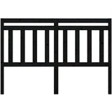  Uzglavlje za krevet crno 166 x 4 x 100 cm od masivne borovine | shoptok.hr