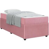  Konstrukcija postelje z vzmetnico Roza 90 x 190 cm blago, (5000124098) | Shoptok.si