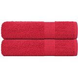 vidaXL Ručnici za tuširanje FROGN 2 kom. Crveni 70x140 cm 360 g/m² - Crvena 70 x 140 cm 2 | shoptok.hr