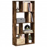 Furnova Knjižna omara dimljeni hrast 60x20x120 cm inženirski les, (21950715) | Shoptok.si