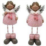  novogodišnji anđeo u nežno rozoj haljinici 14cm ( 499283 ) Cene