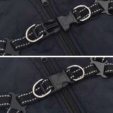 vidaXL Vodootporni reflektirajući kaput s pojasom za pse modri L | shoptok.hr