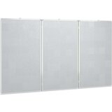  Magnetna bijela ploča sklopiva 180 x 100 x 1,7 cm aluminijska | shoptok.hr