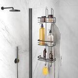 Metaltex Mat črna jeklena viseča kopalniška polica Lava – | Shoptok.si