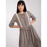 RUE PARIS Dress-CHA-SK-1710-1.52-brown | Shoptok.si
