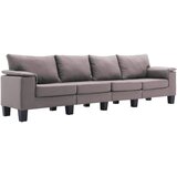 SOFA Sivo-smeđa 4 sjedala tkanina | shoptok.hr