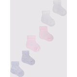 Yoclub Kids's Baby Girls' Turn Cuff Cotton Socks 3-Pack SKA-0009G-0000-002 cene