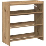vidaXL Regal za čevlje artisan hrast 60x25x62 cm inženirski les | Shoptok.si