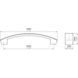 SIRO Ručka za namještaj 0976-146MV11, 128 mm | shoptok.hr
