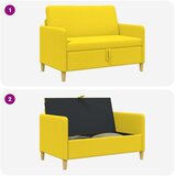 SOFA s pohranom Svijetlo žuta 122 x 78 x 87 cm Poliester | Eponuda.ba