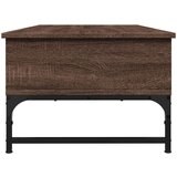  Stolić za kavu boja hrasta 100 x 50 x 35 cm od drva i metala | shoptok.hr
