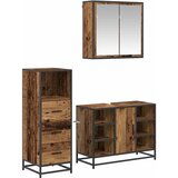  Set namještaja za kupaonicu 3 kom. Staro drvo 80 x 33 x 60 cm | shoptok.hr