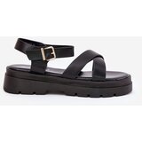Boto Ladies Platform Sandals Made Of Eco Leather Black Gevinniser | shoptok.hr