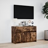 TV ormarić s LED svjetlima boja hrasta 91x34x61 cm drveni | Eponuda.ba
