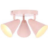 Candellux Lighting Svijetlo ružičasta stropna svjetiljka s metalnim sjenilom 34x34 cm Amor – | shoptok.hr