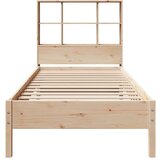 vidaXL Krevet s regalom za knjige bez madraca 90x200 cm od borovine | shoptok.hr