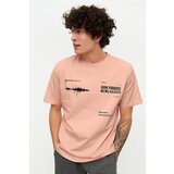 Trendyol Powder Men's Relaxed Fit Crew Neck T-Shirt Cene